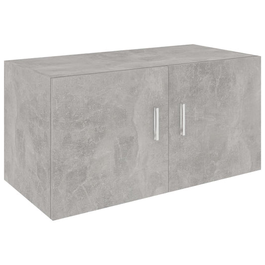 Wall Mounted Cabinet Concrete Grey 80x39x40 cm Engineered Wood